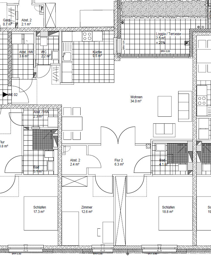 Grundriss Schw 59, EG mitte